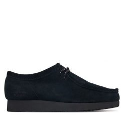 Półbuty Clarks. Czarne półbuty męskie Clarks, bez zapięcia. Za 429.99 zł.