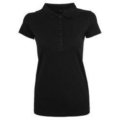 Koszulka Polo Damska. Czarne bluzki sportowe damskie BUILD YOUR BRAND, xl, bez wzorów, bez ramiączek. Za 57.99 zł.