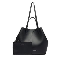 Torebka Emporio Armani. Czarne torebki klasyczne damskie Emporio Armani, bez wzorów, bez dodatków. Za 2,764.00 zł.