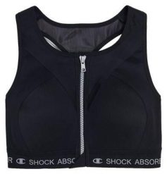 Biustonosz treningowy Shock Absorber Infinity Power Bra. Czarne biustonosze sportowe damskie CHAMPION, bez wzorów, z elastanu. Za 309.99 zł.