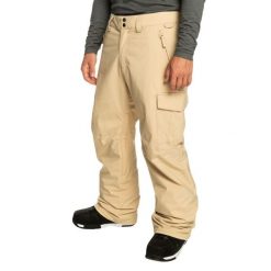 Spodnie snowboardowe męskie Quiksilver Porter 10K. Brązowe spodnie materiałowe męskie Quiksilver, bez wzorów, z poliesteru, sportowe. W wyprzedaży za 429.49 zł.