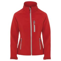 Kurtka Damska Antartida Soft Shell. Czerwone kurtki damskie ROLY, m, bez wzorów, bez kaptura. Za 133.99 zł.