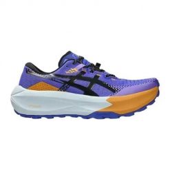 Buty trekkingowe męskie Asics 1011C164400. Niebieskie buty trekkingowe męskie Asics, z materiału, bez zapięcia, trekkingowe. Za 847.00 zł.
