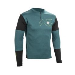 Bluza rowerowa męska Leatt Jersey MTB Trail 4.0. Niebieskie bluzy bez kaptura męskie LEATT, bez wzorów, z jersey, sportowe, bez kołnierzyka, bez ramiączek. Za 339.99 zł.