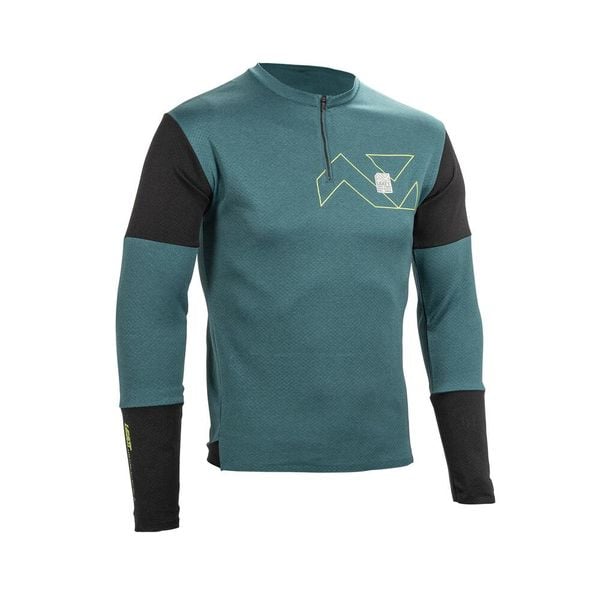Bluza rowerowa męska Leatt Jersey MTB Trail 4.0. Niebieskie bluzy bez kaptura męskie LEATT, bez wzorów, z jersey, sportowe, bez kołnierzyka, bez ramiączek. Za 280.49 zł.