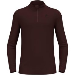 Bluza termoaktywna męska Odlo Merino 260 BL Top Turtle Neck LS Half Zip. Czerwone bluzy bez kaptura męskie Odlo, l. Za 403.99 zł.