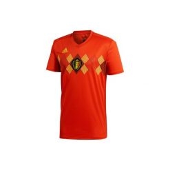 Koszulka krótki rękaw do piłki nożnej Replika Belgia. Czerwone t-shirty damskie Adidas, xl, bez wzorów, z materiału, bez kołnierzyka. Za 379.99 zł.
