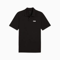 Koszulka polo męska Puma ESS SMALL LOGO PIQUE czarna 68676201 r M (48). Czarne koszulki polo męskie Puma, m, bez wzorów, z bawełny, bez ramiączek. Za 102.90 zł.
