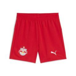 Młodzieżowe szorty FC Red Bull Salzburg 25/26 PUMA Red White. Biała szorty męskie Puma, bez wzorów, młodzieżowe. Za 179.00 zł.