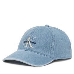 Czapka z daszkiem Calvin Klein Jeans. Niebieskie czapki męskie Calvin Klein Jeans, bez wzorów, z jeansu. Za 119.99 zł.