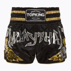 Spodenki treningowe Top King Kickboxing 070. Czarne szorty damskie TOP KING, bez wzorów, z materiału. Za 239.99 zł.