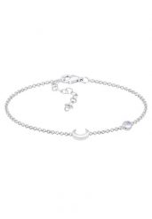 Elli Damski Półksiężyc gwiazdy filigranowy z kamieniem księżycowym w pozłacanym srebrze 925 Sterling Silver Bransoletki 1 ct. Szare bransoletki damskie Elli, pozłacane. Za 168.99 zł.