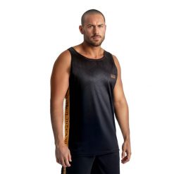 Koszulka bokserska TankTop Gold DBX Bushido. Czarne t-shirty sportowe męskie DBX BUSHIDO, l, z materiału, bez ramiączek, na fitness i siłownię. Za 119.99 zł.