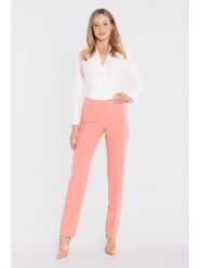 Stylove Spodnie w kolorze łososiowym rozmiar: M. Pomarańczowe spodnie materiałowe damskie Stylove, bez wzorów, z materiału. Za 224.95 zł.