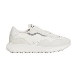 Buty Tommy Hilfiger Runner Mix Meterial M EM0EM01381YBL białe. Białe buty sportowe na co dzień męskie z gumy, bez zapięcia. Za 552.39 zł.