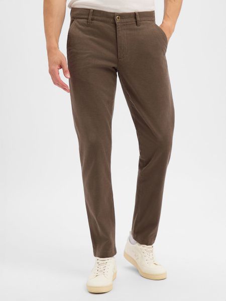 Alberto spodnie chino Mężczyźni Bawełna brązowy, 36-30. Brązowe spodnie materiałowe męskie Alberto, bez wzorów, z bawełny. Za 629.95 zł.