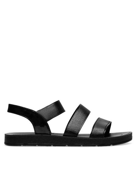 Nelli Blu Sandały P1119007K Czarny. Czarne sandały dziewczęce Nelli Blu, z materiału, bez zapięcia. Za 49.99 zł.