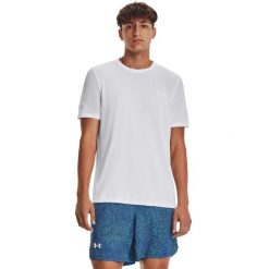 Męski t-shirt Under Armour Seamless Stride Ss w kolorze białym. Białe t-shirty męskie Under Armour, m, bez wzorów, z dzianiny, bez kołnierzyka. Za 297.99 zł.