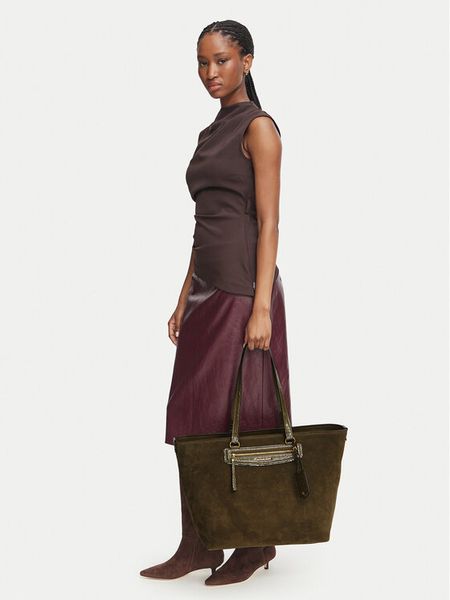MICHAEL Michael Kors Torebka Jet Set Travel 30F6ATVT4S Khaki. Brązowe torebki klasyczne damskie MICHAEL Michael Kors, bez wzorów, bez dodatków. Za 1,429.00 zł.