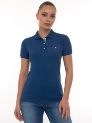 SIR RAYMOND TAILOR Koszulka polo "Angie" w kolorze granatowym rozmiar: XL. Niebieskie bluzki damskie Sir Raymond Tailor, xl, bez wzorów, z bawełny, bez kołnierzyka, bez ramiączek. Za 149.31 zł.