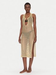 Chantelle Sukienka plażowa Pulp Metallic C22RW0 Beżowy Regular Fit. Brązowe sukienki damskie Chantelle, na plażę, l, bez wzorów, z syntetyku, bez kołnierzyka, bez ramiączek. Za 379.99 zł.