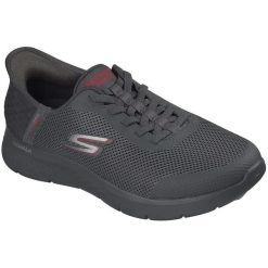 Buty sportowe męskie Skechers Go Walk Flex - Hands. Szare buty sportowe na co dzień męskie Skechers, z materiału, bez zapięcia, na fitness i siłownię. Za 590.00 zł.