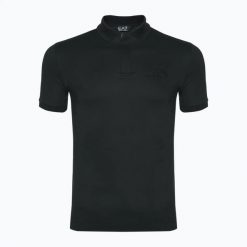 Koszulka męska EA7 Emporio Armani Train Lux Polo Modal. Czarne koszulki polo męskie EA7 Emporio Armani, m, bez wzorów, z poliesteru, bez ramiączek. Za 529.99 zł.