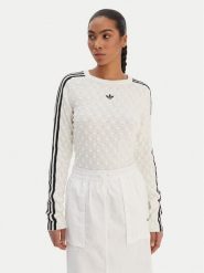 Adidas Sweter Solid Spike KS6461 Écru Slim Fit. Swetry klasyczne damskie Adidas, m, z syntetyku, bez kołnierzyka. Za 438.99 zł.