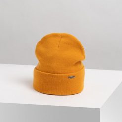 Damska czapka smerfetka miodowa Brødrene cz26 1010690. Pomarańczowe czapki zimowe damskie . Za 45.00 zł.
