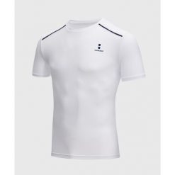 Koszulka sportowa męska Performance. Białe t-shirty sportowe męskie NORDICDOTS, l, z elastanu, bez ramiączek. Za 185.00 zł.