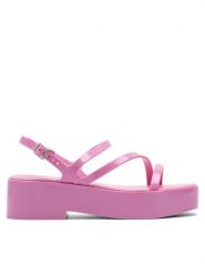 Jenny Fairy Sandały WSS20963-01 Różowy. Czerwone sandały damskie Jenny Fairy, bez wzorów, z syntetyku, bez obcasa, na płaskiej podeszwie. Za 139.99 zł.