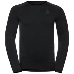 Bluza termoaktywna Odlo Performance Warm BL Top Crew Neck L/S. Czarne bluzy bez kaptura męskie Odlo, l. Za 257.19 zł.