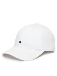 Tommy Hilfiger Czapka z daszkiem Th Flag Soft 6 Panel Cap AW0AW17781 Biały. Białe czapki z daszkiem damskie Tommy Hilfiger, bez wzorów, z bawełny. Za 169.99 zł.