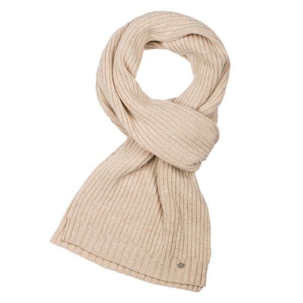 WEŁNIANY SZALIK JESSIE BEŻOWY One size - Flawless. Brązowe szaliki i kominy damskie Flawless, bez wzorów, z wełny. Za 290.00 zł.