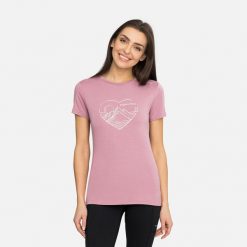 T-shirt damski VIKING Lenta Bamboo Light Lady. Czerwone t-shirty damskie VIKING, bez wzorów, bez kołnierzyka. Za 139.90 zł.