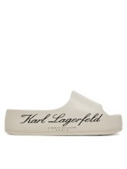 KARL LAGERFELD Klapki Kobo II KL86000 Biały. Białe klapki damskie Karl Lagerfeld, bez wzorów, z tworzywa sztucznego, bez obcasa. Za 309.99 zł.