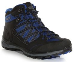 Buty trekkingowe dla mężczyzn Regatta SAMARIS MID. Czarne buty trekkingowe męskie Regatta, z gumy, bez zapięcia. Za 269.99 zł.