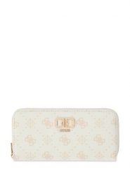 Guess Portfel Emelie Logo Slg SWGP99 28146 Kremowy. Białe portfele damskie Guess, z aplikacjami, ze skóry. Za 264.99 zł.