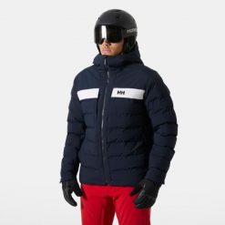 Kurtka z kapturem Helly Hansen Bossanova. Niebieskie kurtki męskie Helly Hansen, m, bez wzorów, z puchu, z kapturem, narciarskie. W wyprzedaży za 1,207.50 zł.