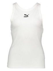 Puma Top funkcyjny "C- PMA Classics RB CTN" w kolorze białym rozmiar: M. Białe topy damskie Puma, m, bez wzorów, bez kołnierzyka. Za 87.81 zł.