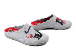 MANITU 320091-91 hellgrau, kapcie damskie. Szare kapcie damskie Manitu. Za 189.90 zł.