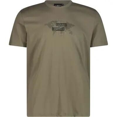 Cmp T-shirt Męski 100% bawełna — Kolor E663 Sage. Zielone t-shirty męskie CMP, m, bez wzorów, z bawełny, bez kołnierzyka. Za 131.00 zł.
