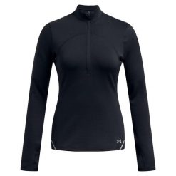 Bluza Under Armour Vanish Cw Z Zamkiem 1/2 Damskie. Czarne bluzy bez kaptura damskie Under Armour, l, z dzianiny. Za 348.99 zł.