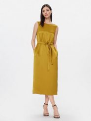 Weekend Max Mara Sukienka codzienna Baiardo 2415221021 Żółty Regular Fit. Żółte sukienki damskie Weekend Max Mara, na co dzień, bez wzorów, z syntetyku, bez kołnierzyka, bez ramiączek, proste. Za 669.99 zł.