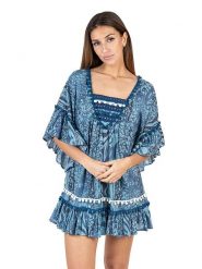 Isla Bonita by SIGRIS Sukienka w kolorze granatowym rozmiar: L. Niebieskie sukienki damskie Isla Bonita by SIGRIS, na co dzień, l, bez wzorów, z bawełny, bez kołnierzyka, bez ramiączek, mini, proste. Za 132.36 zł.