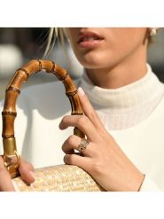 OR ÉCLAT Złoty pierścionek "Kamina" z kamieniami szlachetnymi rozmiar: 52. Żółte pierścionki damskie Or Éclat, z ametystem, złote. Za 1,435.99 zł.