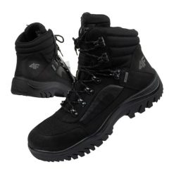 Buty sportowe 4F H4Z21 OBMH253 21S. Czarne buty sportowe na co dzień męskie 4f, ze skóry, bez zapięcia, trekkingowe. Za 339.00 zł.