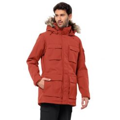 Kurtka męska Jack Wolfskin Glacier Canyon Parka. Brązowe parki męskie Jack Wolfskin, m, bez wzorów. Za 1,259.00 zł.