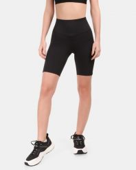 Damska krótkie legginsy Kilpi ARTEMI-W. Czarne legginsy sportowe damskie Kilpi, bez wzorów, z meshu, do biegania. Za 215.49 zł.