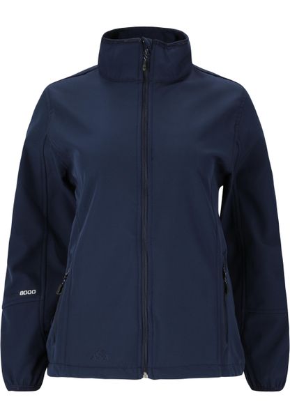Softshell damski Whistler Covina. Niebieskie kurtki softshell damskie WHISTLER, bez wzorów, z elastanu, bez kaptura. Za 217.50 zł.